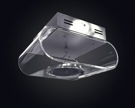 Modern LED Ceiling Light Fixture 02 3D 모델 