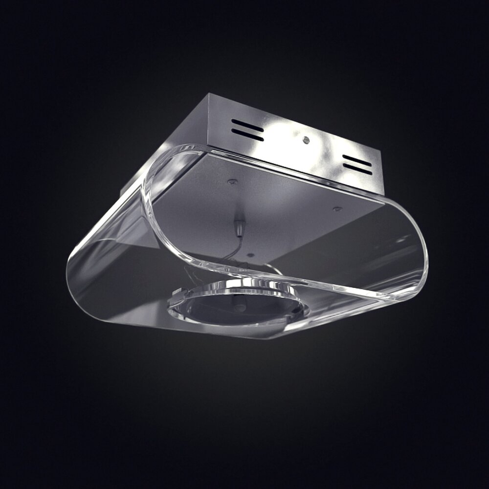 Modern LED Ceiling Light Fixture 02 3D模型