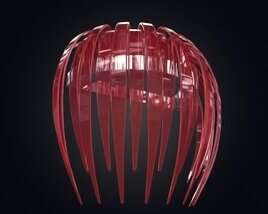 Red Abstract Pendant Lamp Modèle 3D