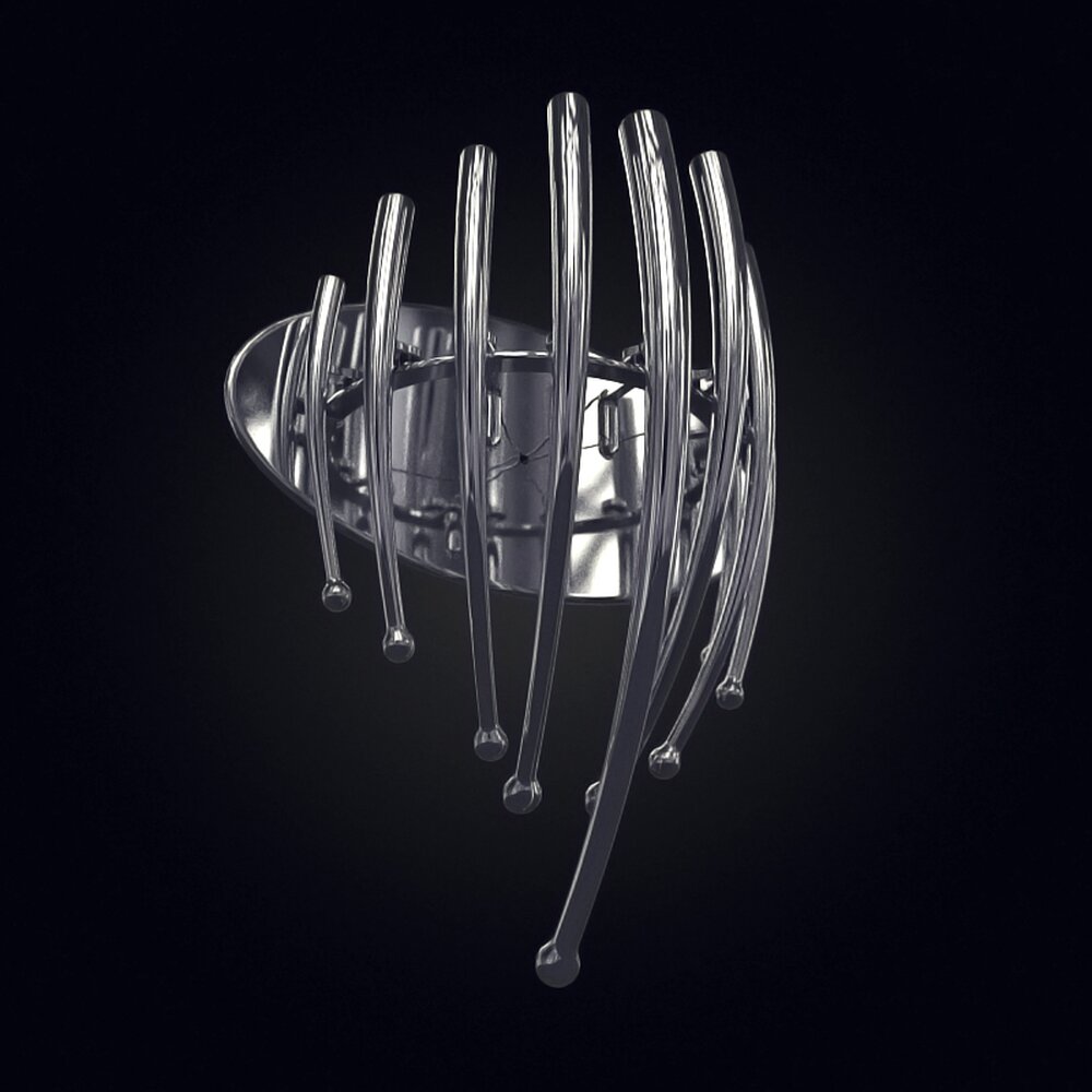Glass Spheres Sculpture 3d model