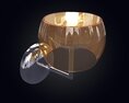 Modern Glass Bowl Lamp 3d model