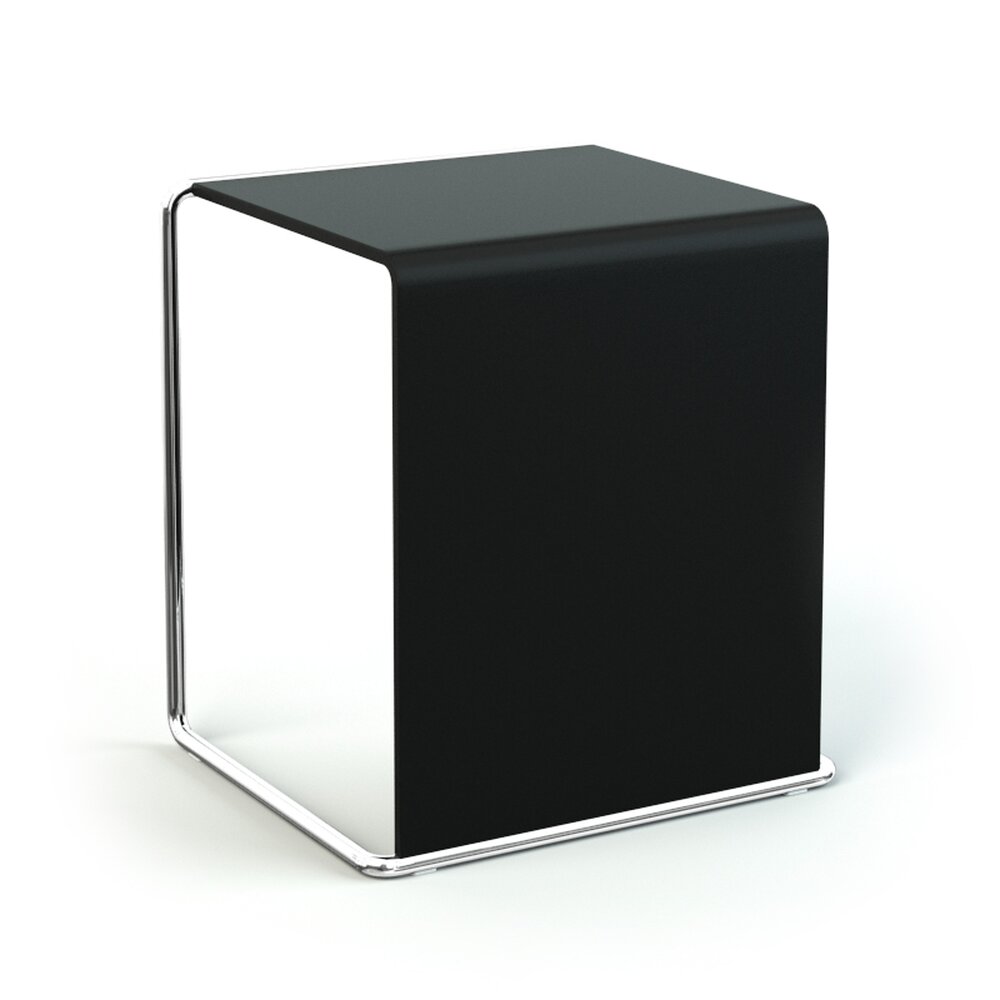 Modern Black Chair Modello 3D