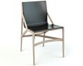 Modern Wooden Frame Chair 3D 모델 