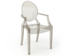 Transparent Modern Chair Modello 3D
