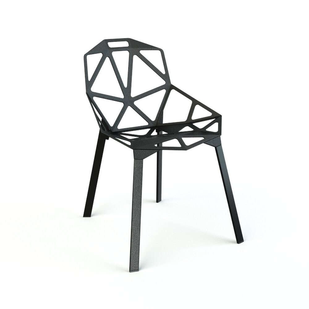 Geometric Pattern Chair Modèle 3D