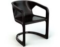 Modern Black Armchair Design 3d model