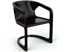 Modern Black Armchair Design 3D-Modell