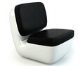Modern White Armchair 06 3D-Modell
