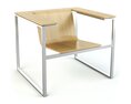 Modern Minimalist Desk Chair Combo 3D-Modell
