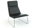 Modern Black Lounge Chair 02 3D 모델 