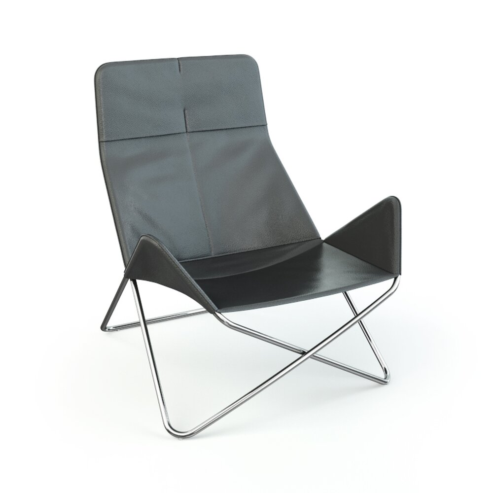 Modern Sling Lounge Chair Modello 3D