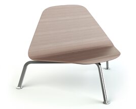 Modern Wooden Armchair 02 3D модель