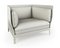 Modern Two-Seater Sofa 02 3D-Modell