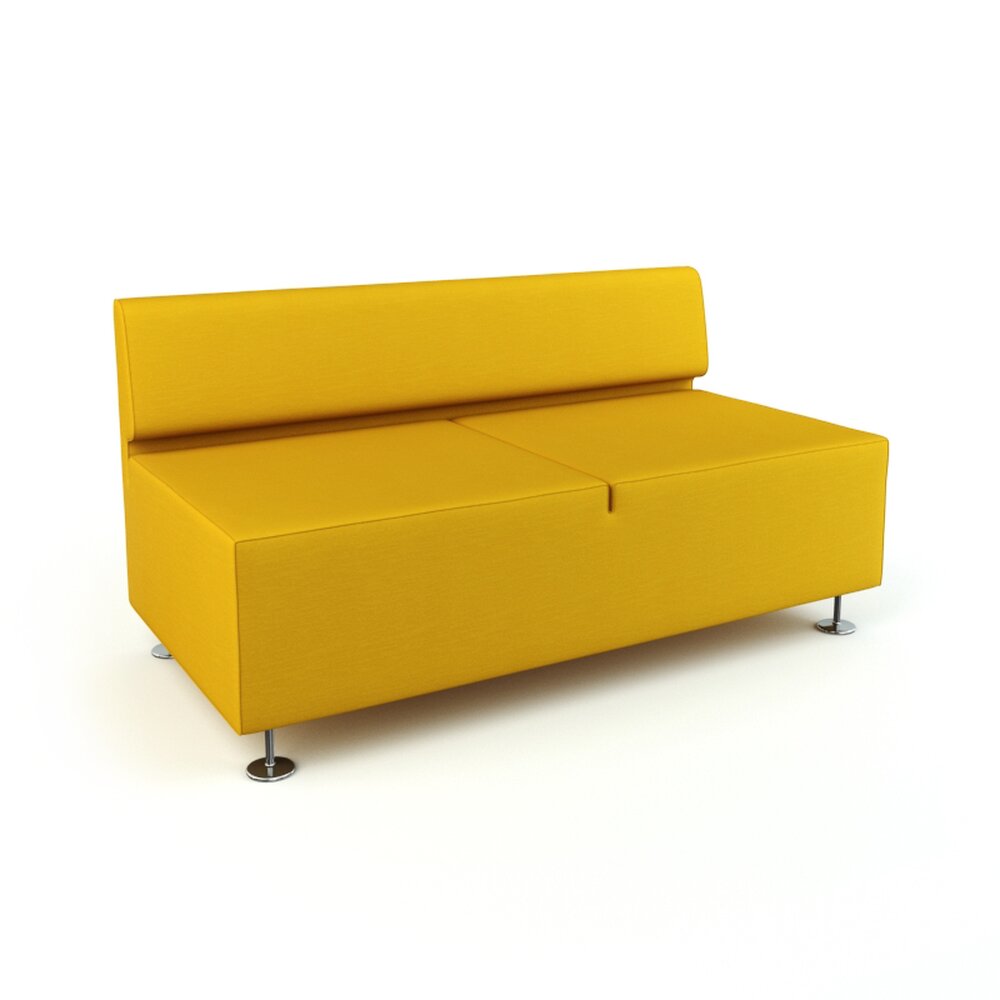 Modern Yellow Sofa 03 3D-Modell