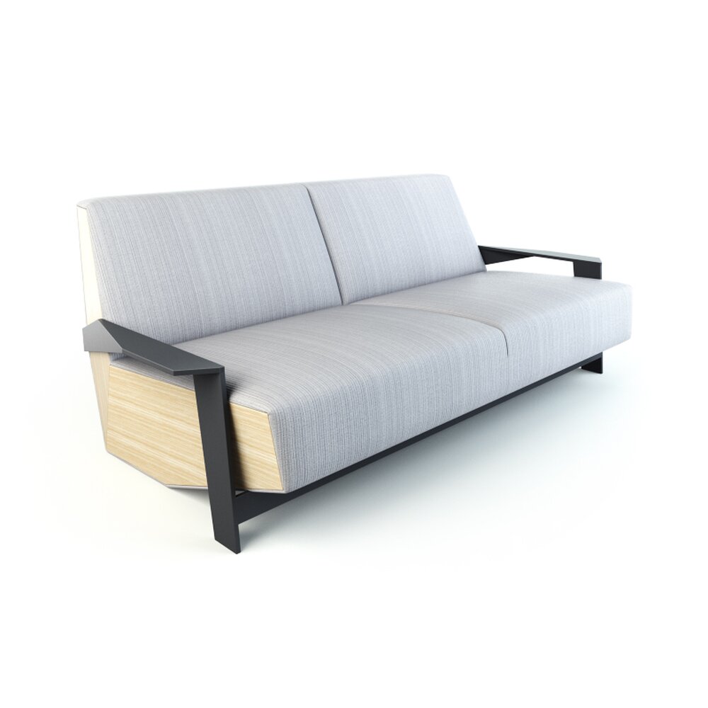 Modern Two-Seater Sofa 03 3D model