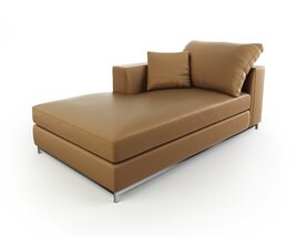 Modern Tan Daybed Modello 3D