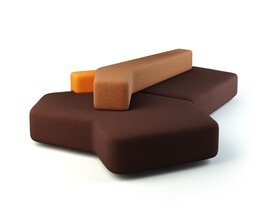 Chocolate Sofa 3D 모델 