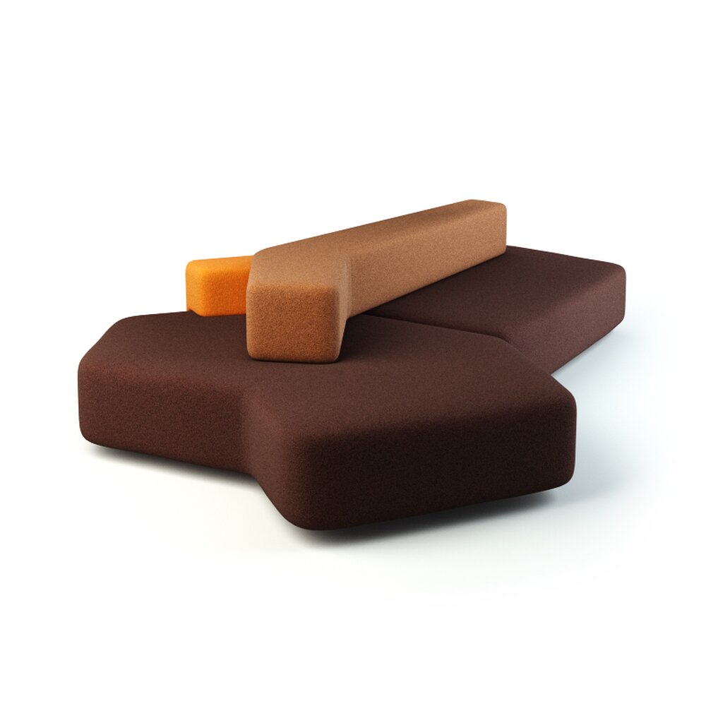 Chocolate Sofa 3Dモデル