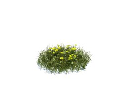 Simple Grass Medium V6 3D 모델 