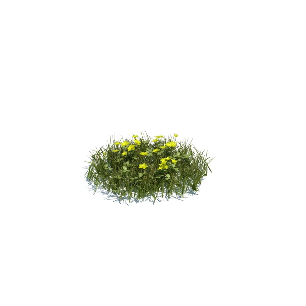 Simple Grass Medium V6 3D 모델 