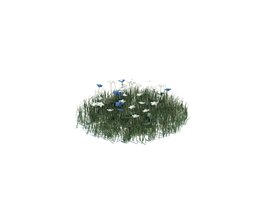 Simple Grass Medium V7 3D 모델 