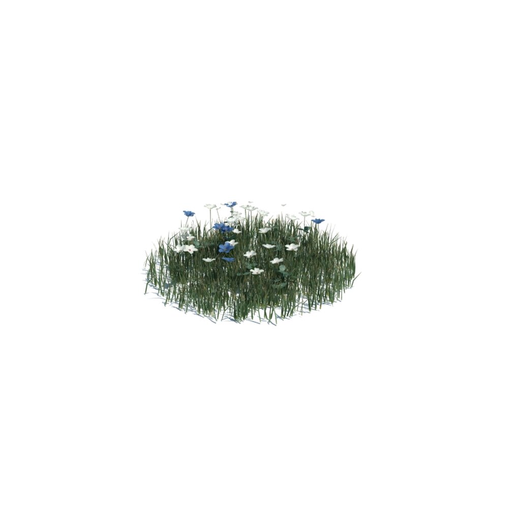 Simple Grass Medium V7 3D-Modell