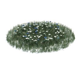 Simple Grass Large V8 3D модель