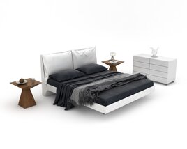 Modern Bedroom Furniture Set 04 Modelo 3d