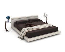 Modern Bedroom Furniture Set 07 3D-Modell