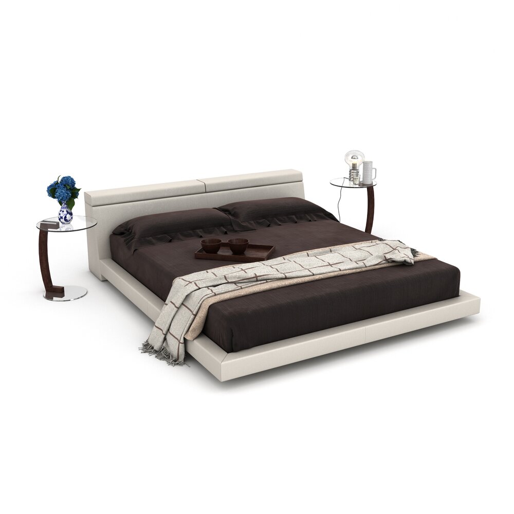 Modern Bedroom Furniture Set 07 3D-Modell
