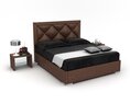 Modern Bedroom Furniture Set 08 3d model