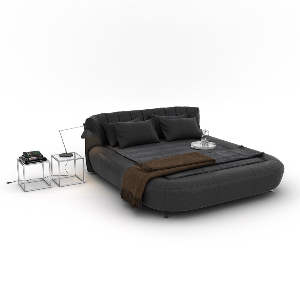 Modern Bedroom Furniture Set 09 3D модель
