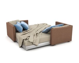 Modern Bedroom Furniture Set 11 3D-Modell