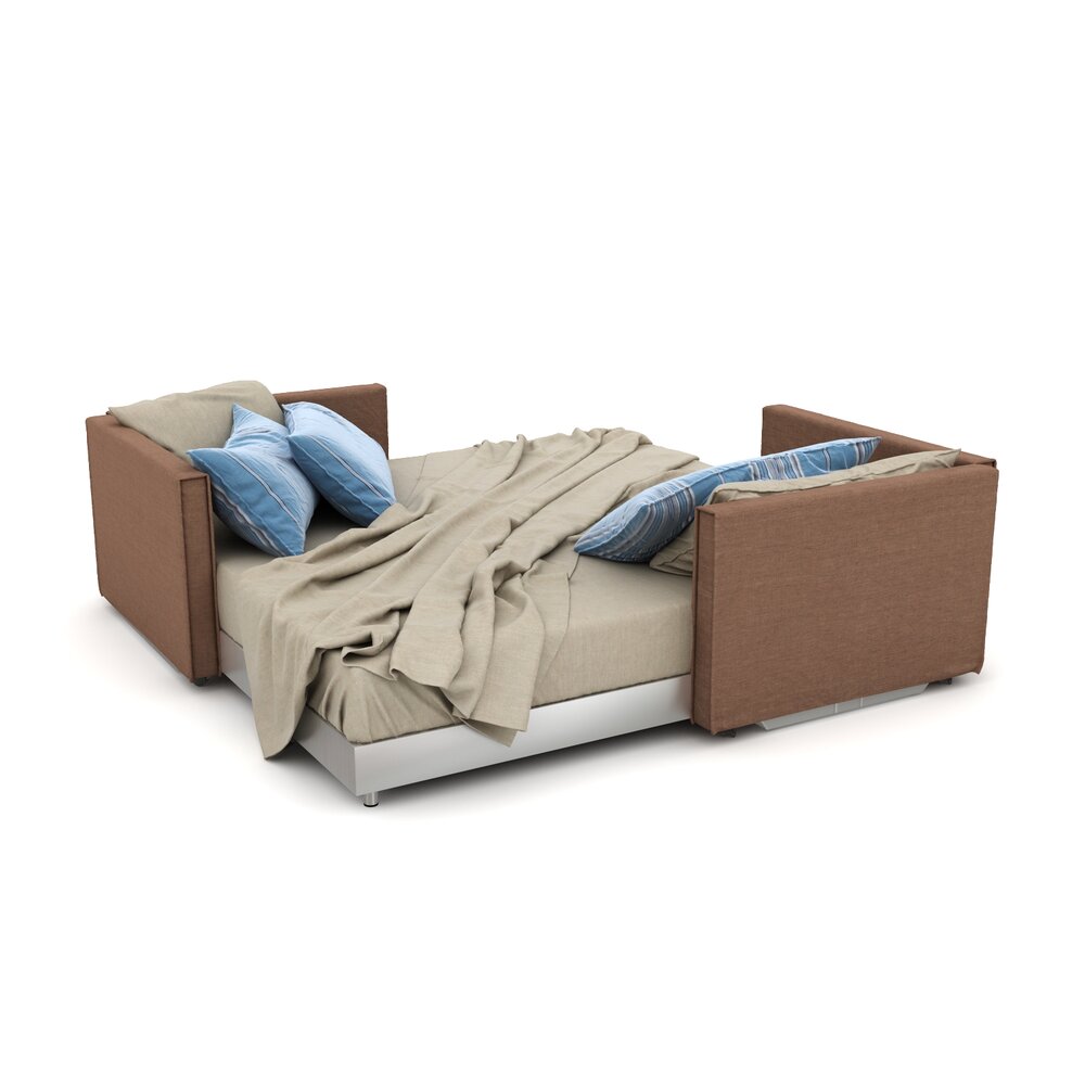 Modern Bedroom Furniture Set 11 3D модель