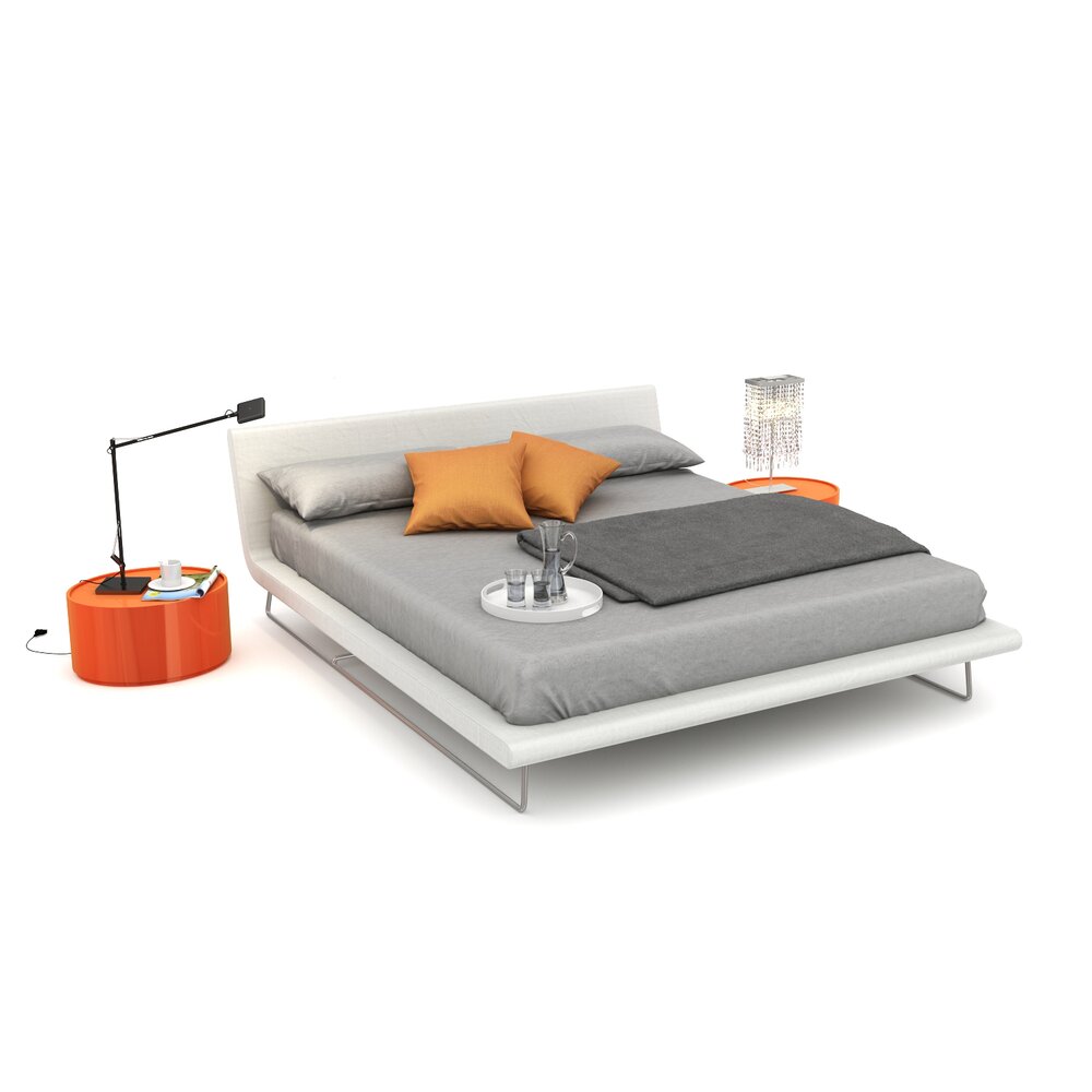 Modern Bedroom Furniture Set 13 3D model