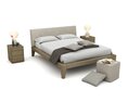 Modern Bedroom Furniture Set 17 3D модель