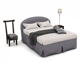 Modern Bedroom Furniture Set 19 3D 모델 