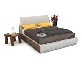 Modern Bedroom Furniture Set 21 3D модель