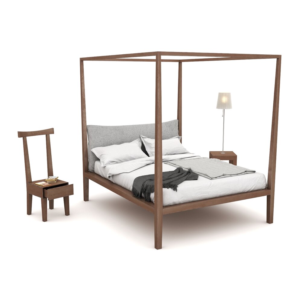 Modern Bedroom Furniture Set 22 Modelo 3d