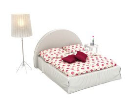 Modern Bedroom Furniture Set 23 Modello 3D