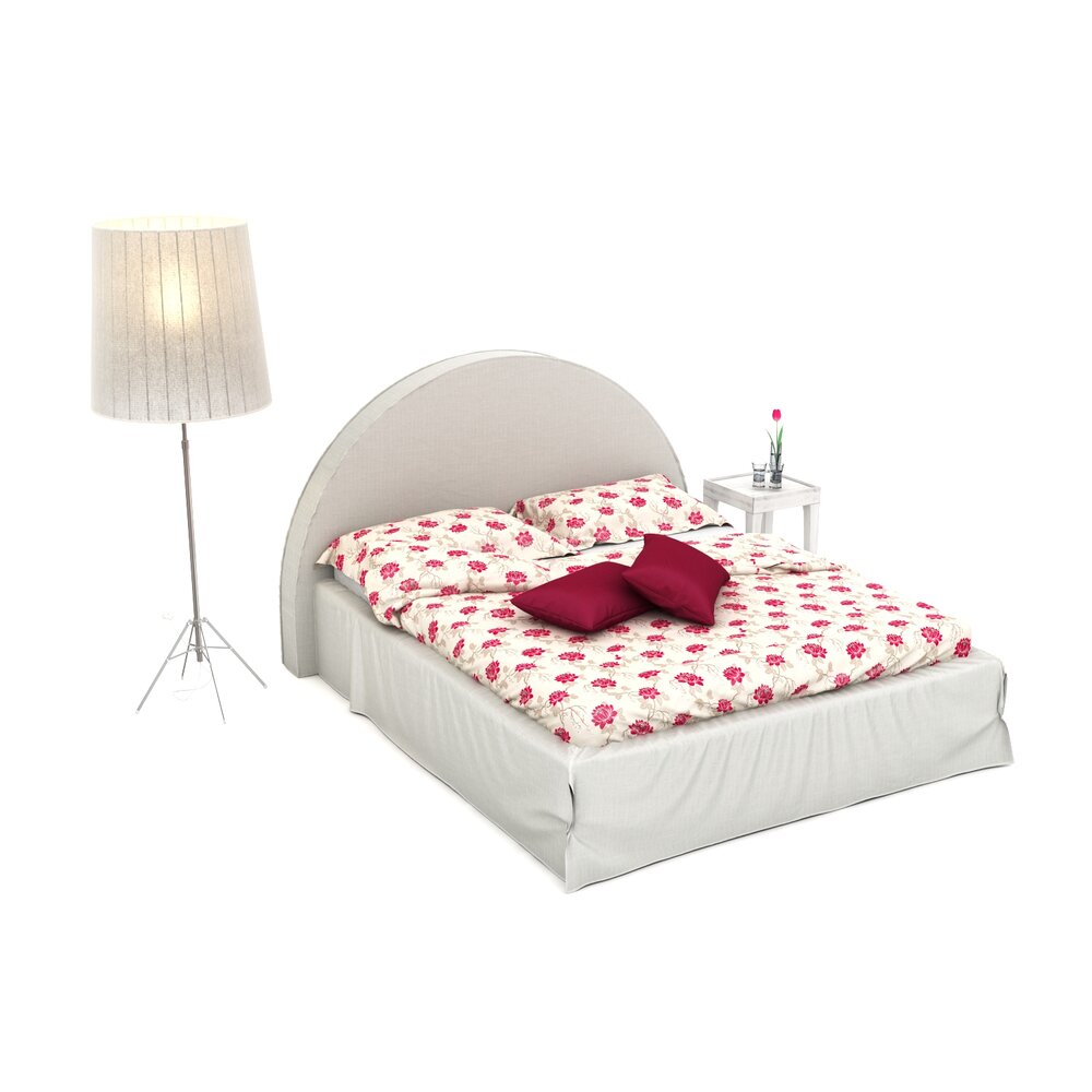 Modern Bedroom Furniture Set 23 3D-Modell