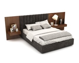 Modern Bedroom Furniture Set 25 Modello 3D