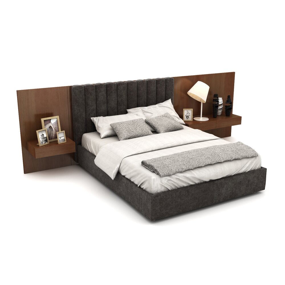 Modern Bedroom Furniture Set 25 Modello 3D