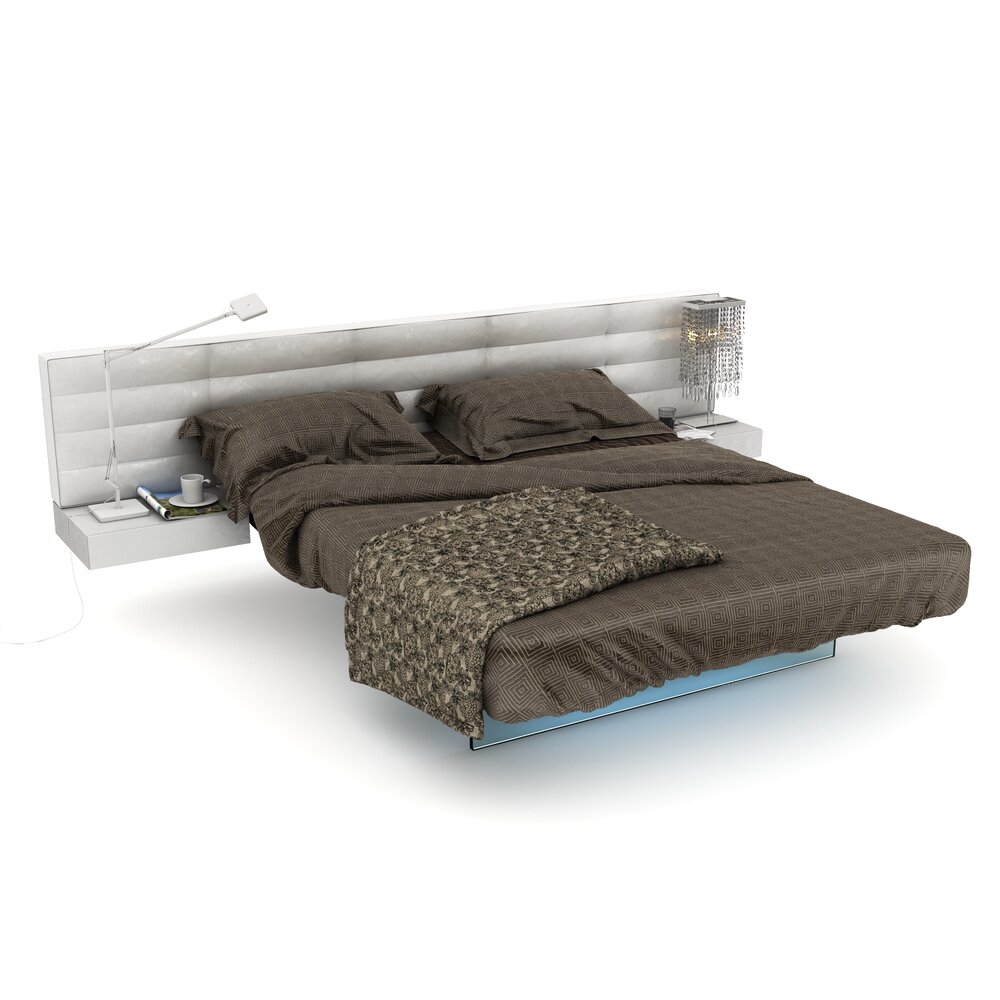 Modern Bedroom Furniture Set 28 3D-Modell