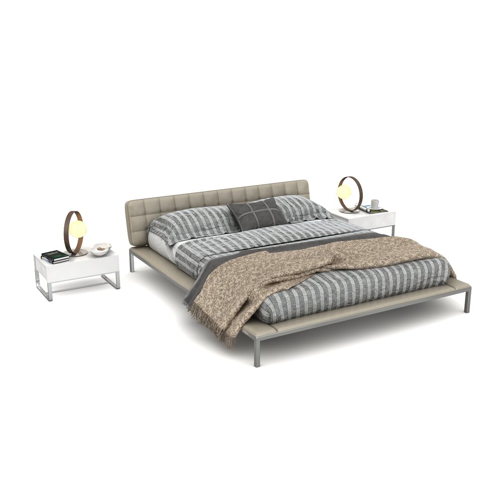 Modern Bedroom Furniture Set 31 3D-Modell
