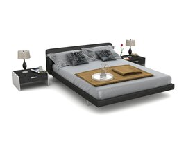 Modern Bedroom Furniture Set 32 3D 모델 