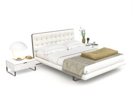 Modern Bedroom Furniture Set 33 3D-Modell