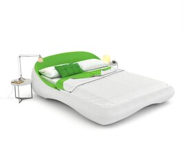 Modern Bedroom Furniture Set 34 Modello 3D