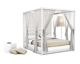 Modern Bedroom Furniture Set 35 3D модель