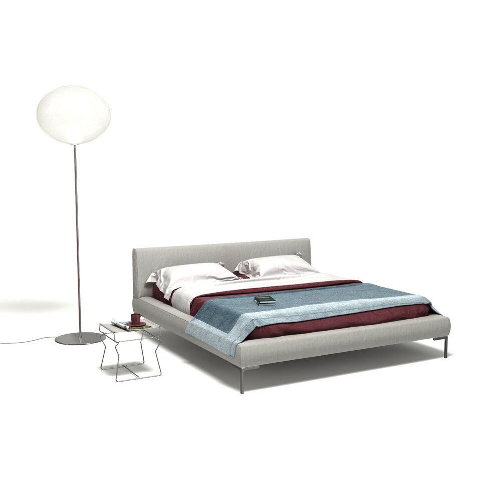 Modern Bedroom Furniture Set 36 3D-Modell